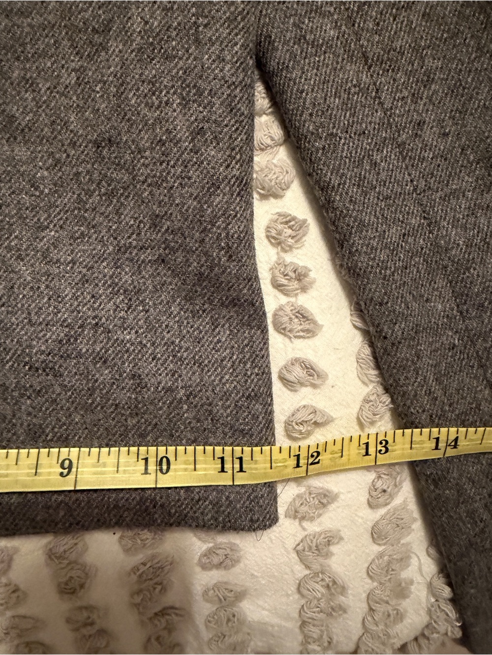 J.Crew Hutton Trouser Gray-Brown Wool Blend Wide Leg Pants Lined Size 8 - Picture 3 of 5